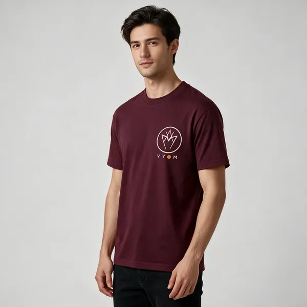 Maroon_Graphic_Print_Crew_Neck_T-Shirt