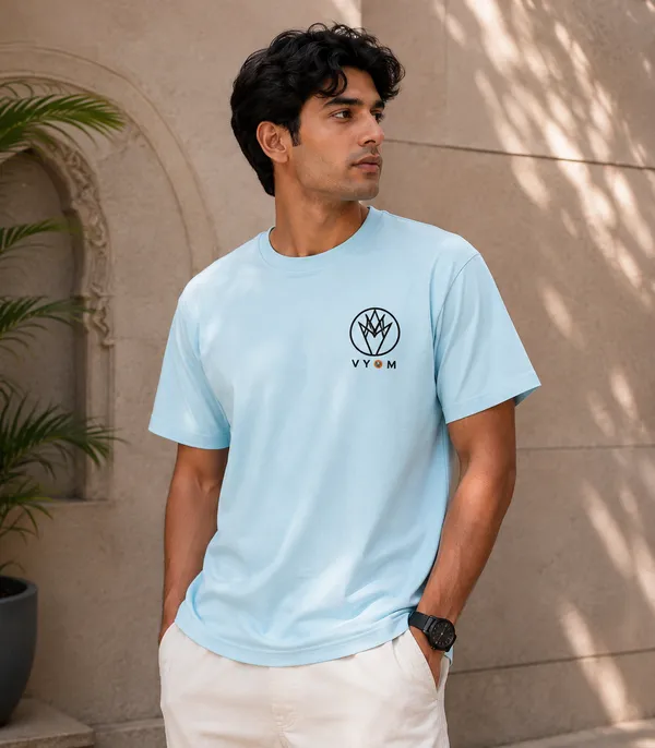 Light_Blue_Graphic_Crew_Neck_T-Shirt_For_Men_Oversized