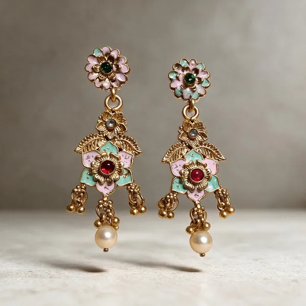 Gold_Alloy_Chandelier_Earrings_For_Women