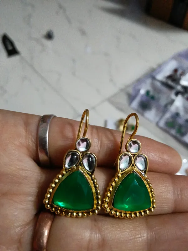 Green_Alloy_Drop_Earrings_For_Women