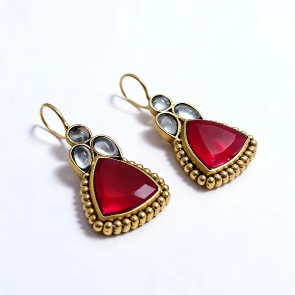Pink_Alloy_Drop_Earrings_For_Women