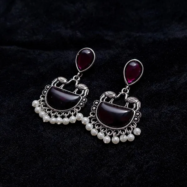 Brown_Alloy_Drop_Earrings_For_Women