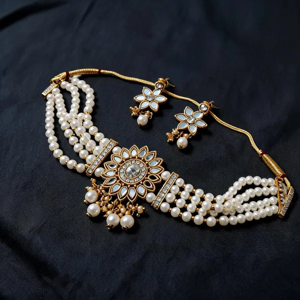 Gold_Alloy_Choker_Necklace_Set_For_Women