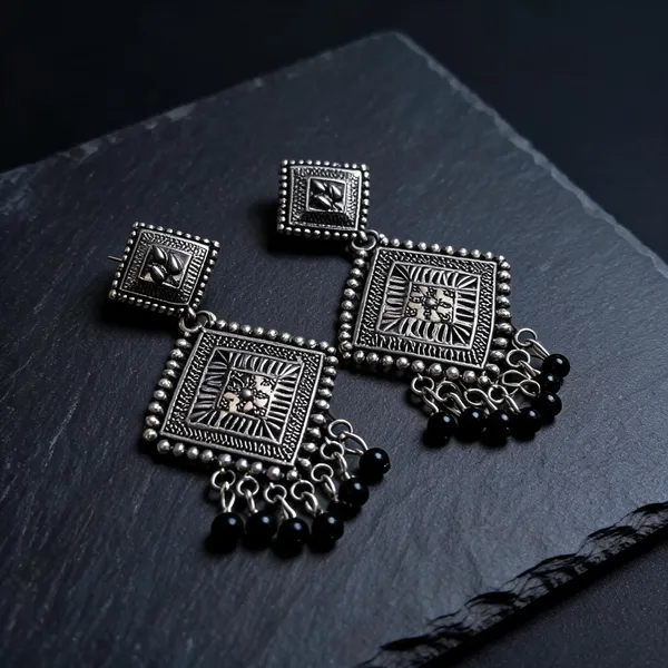 Black_Alloy_Drop_Earrings_For_Women