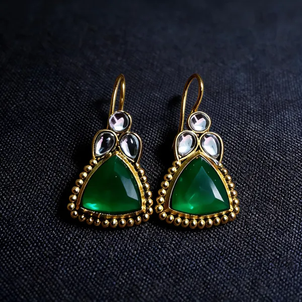 Green_Alloy_Drop_Earrings_For_Women