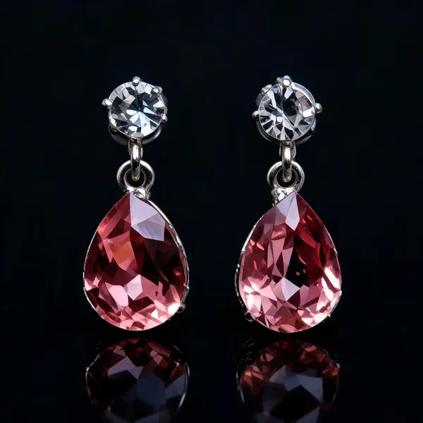 Pink_Alloy_Drop_Earrings_For_Women