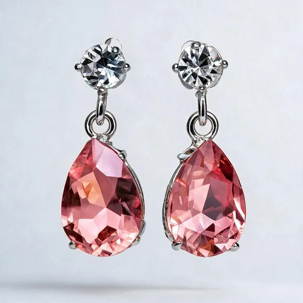 Pink_Alloy_Drop_Earrings_For_Women