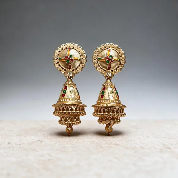 Gold_Alloy_Jhumka_Earrings_For_Women