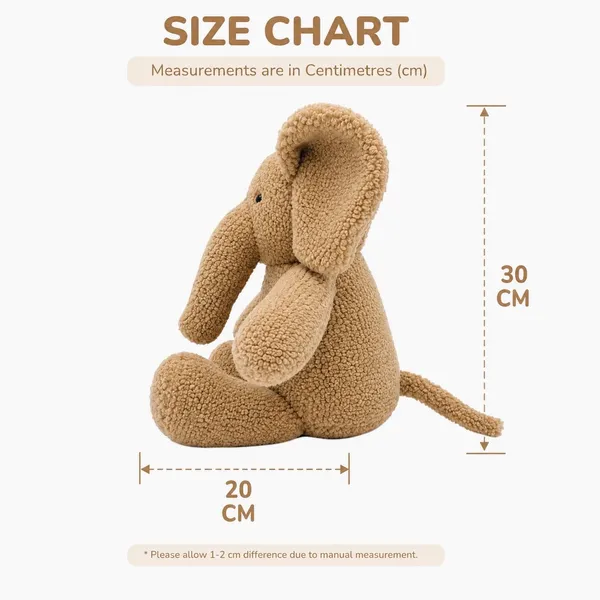 Beige_Sherpa_Seated_Elephant_Plush_Toy_For_Kids