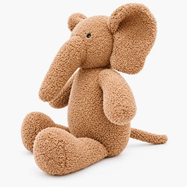 Beige_Sherpa_Seated_Elephant_Plush_Toy_For_Kids