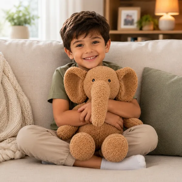 Beige_Sherpa_Seated_Elephant_Plush_Toy_For_Kids