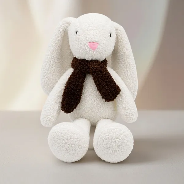 White_Sherpa_Seated_Bunny_Plush_Toy_For_Kids
