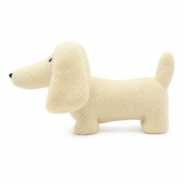 Cream_Sherpa_Dachshund_Dog_Plush_Toy_For_Kids