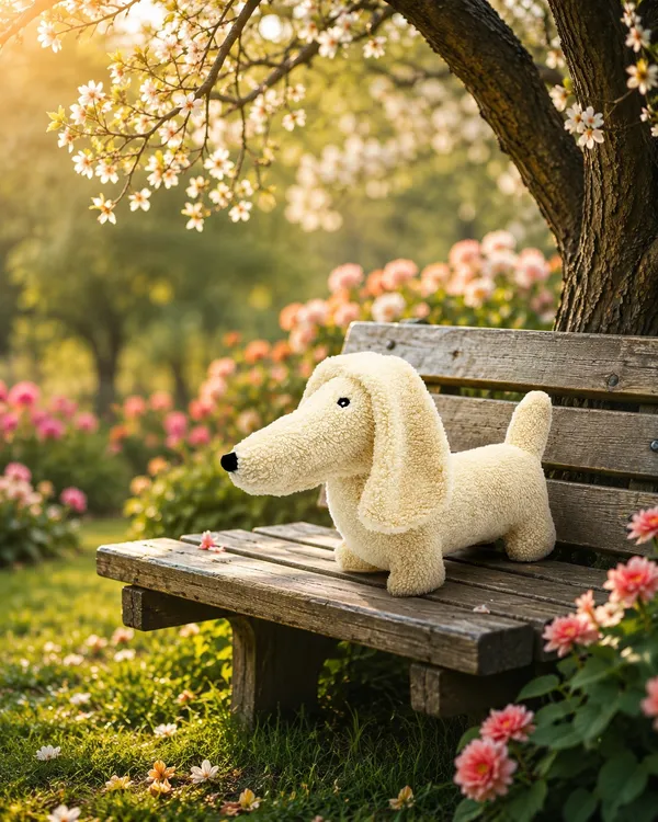 Cream_Sherpa_Dachshund_Dog_Plush_Toy_For_Kids