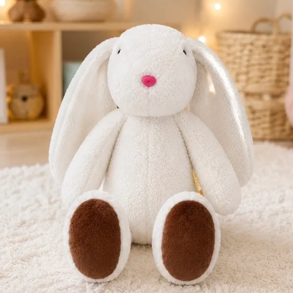 White_Sherpa_Floppy-Eared_Bunny_Plush_Toy_For_Kids