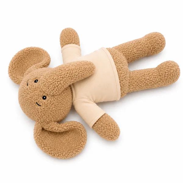 Beige_Sherpa_Floppy-Eared_Elephant_Plush_Toy_For_Kids