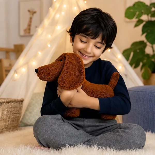 Brown_Sherpa_Dachshund_Dog_Plush_Toy_For_Kids