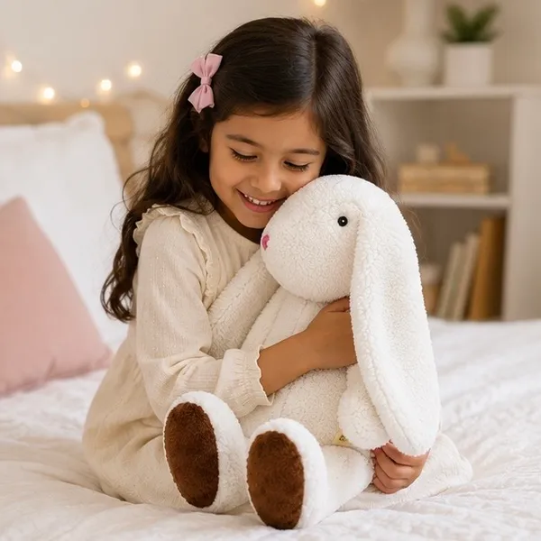 White_Sherpa_Floppy-Eared_Bunny_Plush_Toy_For_Kids