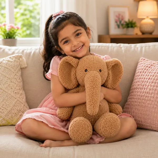 Beige_Sherpa_Seated_Elephant_Plush_Toy_For_Kids