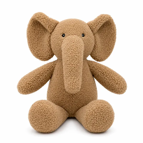 Beige_Sherpa_Seated_Elephant_Plush_Toy_For_Kids
