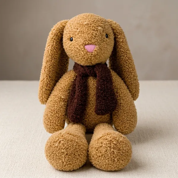 Brown_Sherpa_Seated_Bunny_Plush_Toy_For_Kids