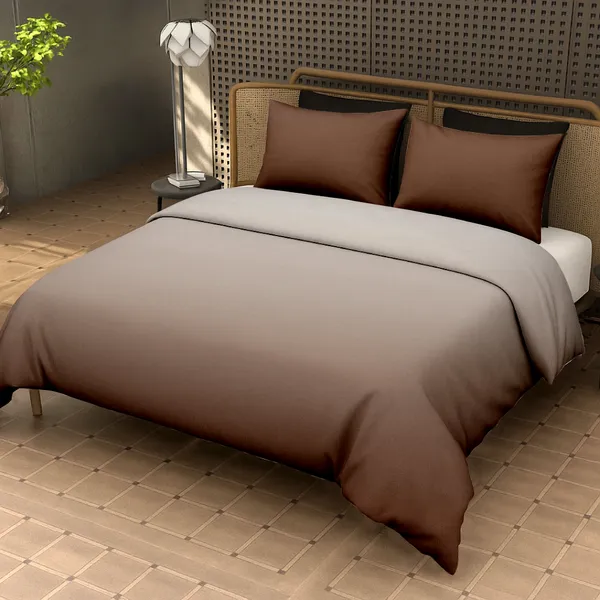 Brown_Solid_Reversible_Comforter_Set