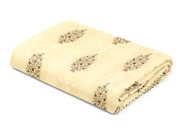 Cream_Printed_Paisley_Double_Bedsheet_Set