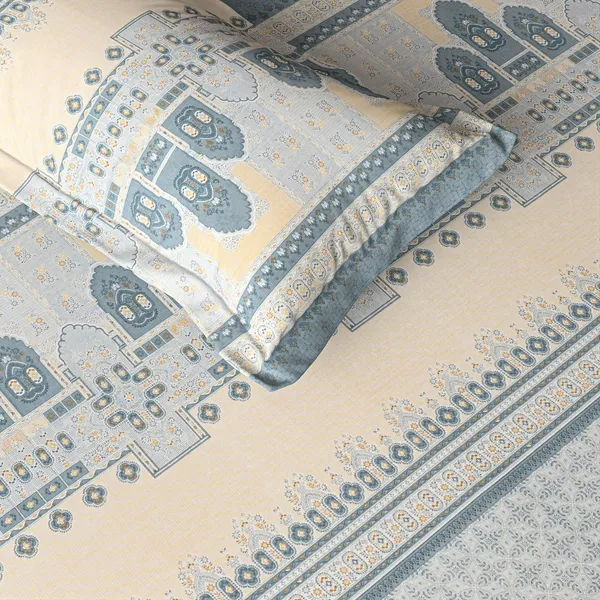 Blue_Printed_Architectural_Pattern_Bedsheet_Set_With_Pillow_Covers