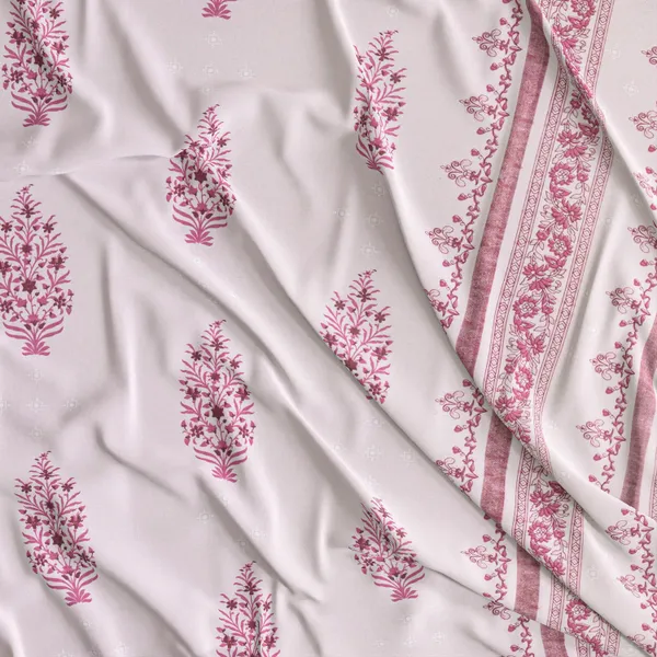 Pink_Floral_Print_Bedsheet_Set_With_Pillow_Covers