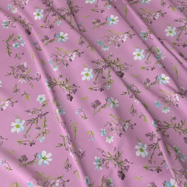 Pink_Floral_Print_Double_Bedsheet_Set