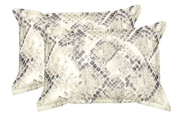White_Geometric_Print_Fitted_Bedsheet_Set