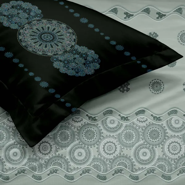 Mint_Green_Mandala_Print_Double_Bedsheet_With_Pillow_Covers