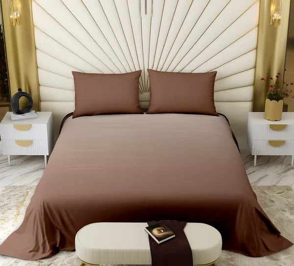 Brown_Solid_Reversible_Comforter_Set
