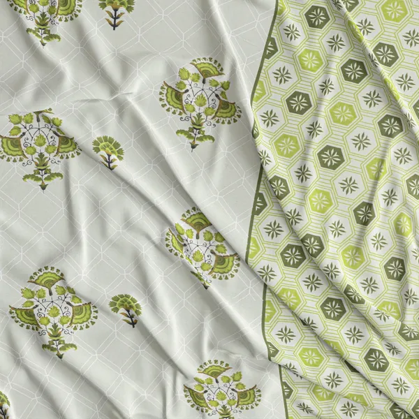 Green_Printed_Floral_Geometric_Double_Bedsheet_Set
