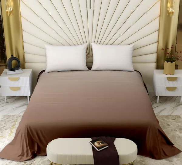 Mocha_Brown_Solid_Color_Double_Bed_Comforter