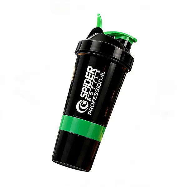 Black_Green_Bpa_Free_Plastic_Spider_Protein_Shaker_Bottle_500_Ml