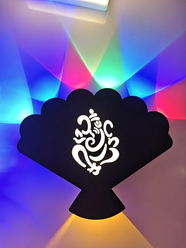 Acrylic_Spiritual_Ganesha_Silhouette_Decorative_LED_Wall_Light