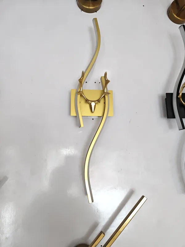 Metal_Modern_Branch_Design_Gold_Tone_LED_Wall_Sconce