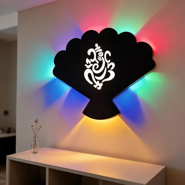 Acrylic_Spiritual_Ganesha_Silhouette_Decorative_LED_Wall_Light