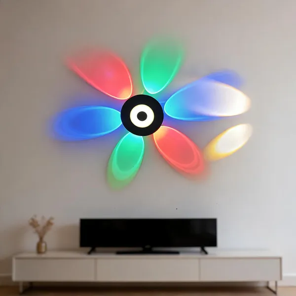 Acrylic_Multicolour_Petal_Projection_Decorative_LED_Wall_Light