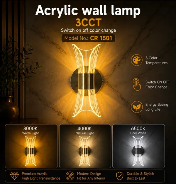 Acrylic_Sculptural_3Cct_LED_Wall_Lamp