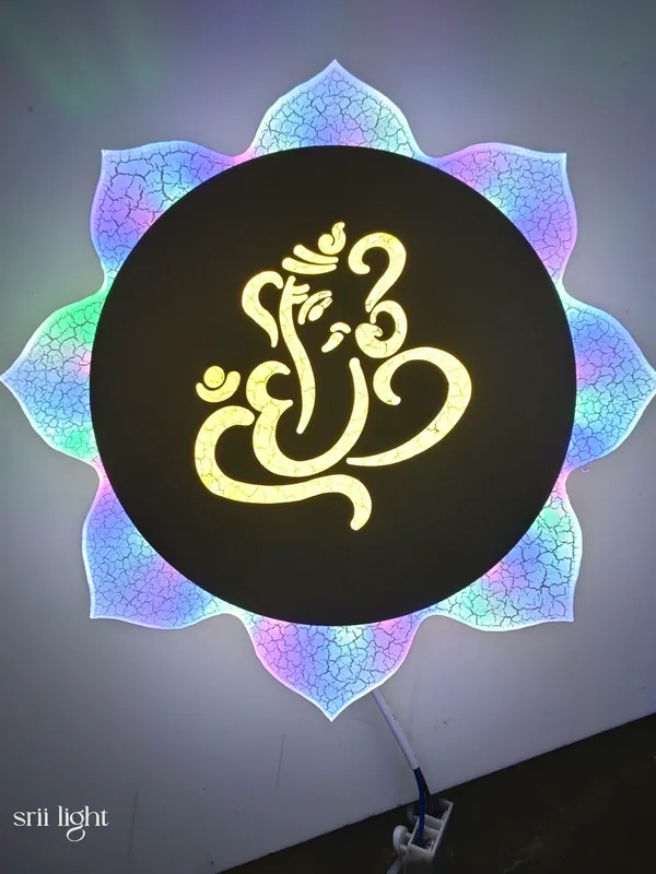 Acrylic_Spiritual_Ganesh_wall_light_Rgb_Decorative_