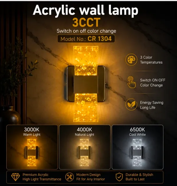 Acrylic_Modern_3CCT_Wall_Lamp