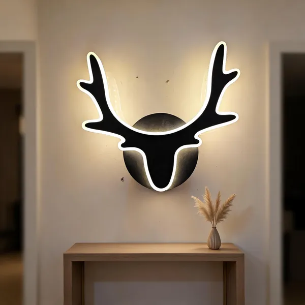 Acrylic_Modern_Deer_Silhouette_Decorative_LED_Wall_Light
