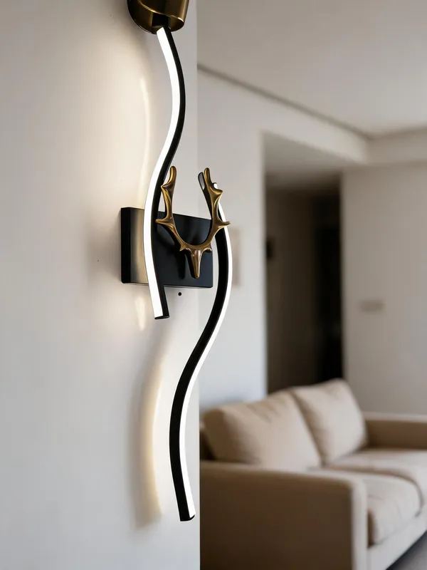 Acrylic_Modern_Curved_Black_LED_Wall_Light