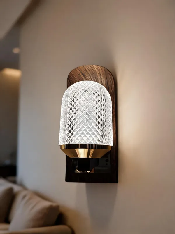 Acrylic_Contemporary_Textured_Dome_Glass_Wall_Sconce