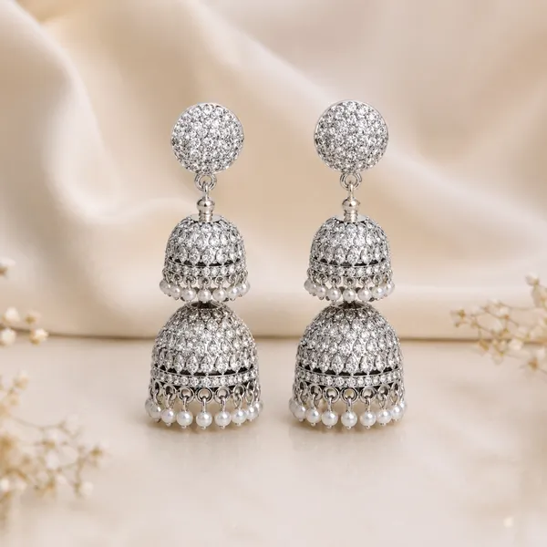 Silver_Oxidised_Multi_Layer_Jhumka_Earrings_For_Women