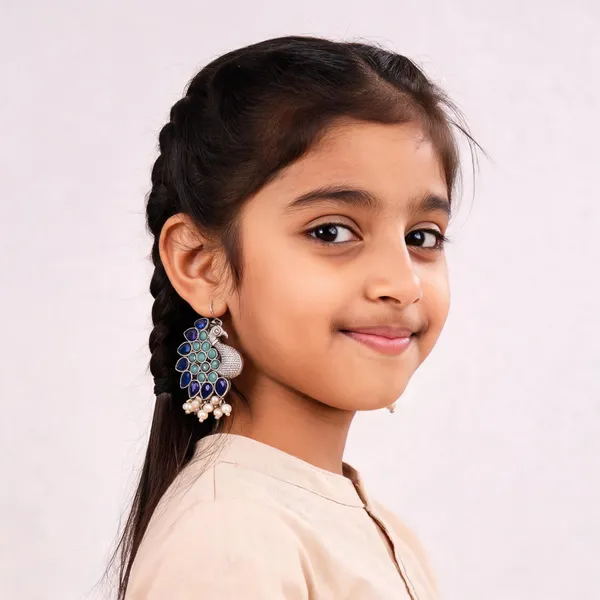 Blue_Turquoise_Peacock_Drop_Earrings_For_Girls_And_Women