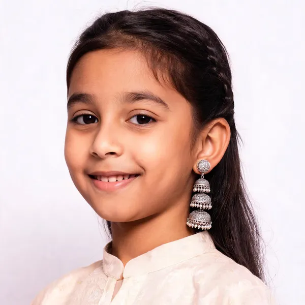 Silver_Oxidised_Multi_Layer_Jhumka_Earrings_For_Girls_And_Women