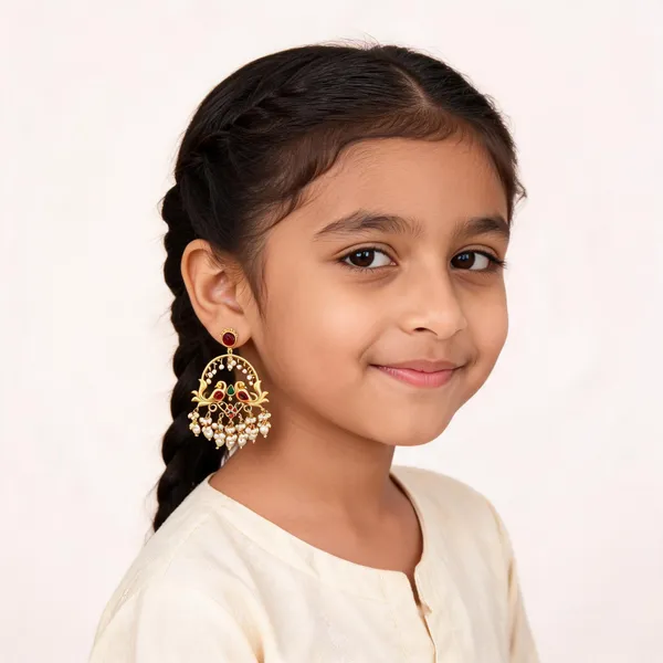 Gold_Tone_Peacock_Red_Green_Stone_Brass_Chandbali_Earrings_For_Girls_And_Women
